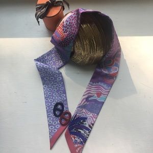 Authentic Hermes Twilly Scarf